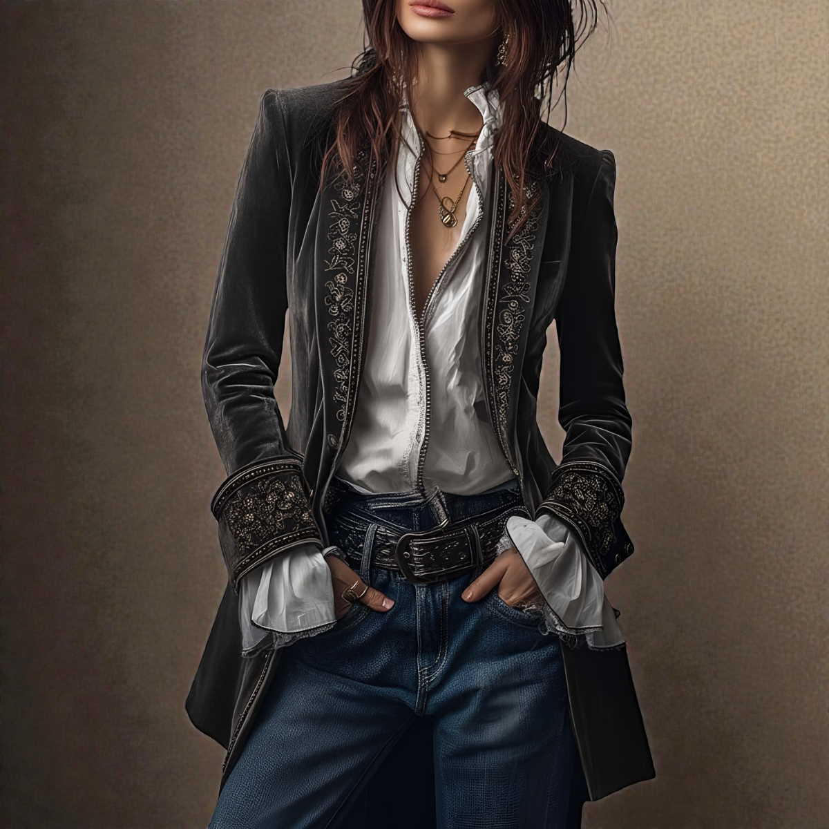 Amelia™ | Veste Élégante en Velours