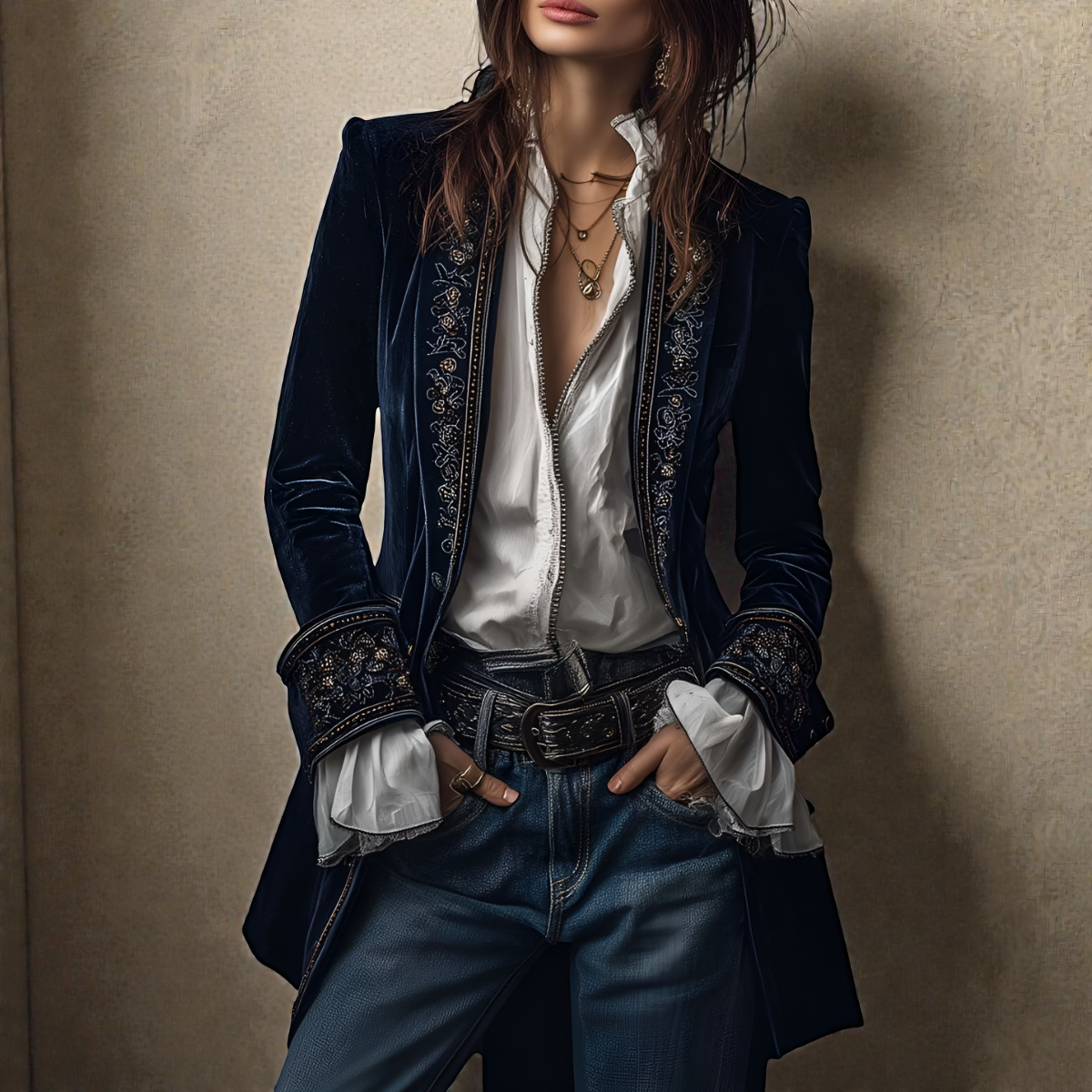 Amelia™ | Veste Élégante en Velours