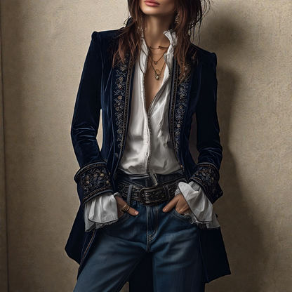 Amelia™ | Veste Élégante en Velours