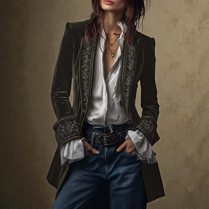 Amelia™ | Veste Élégante en Velours