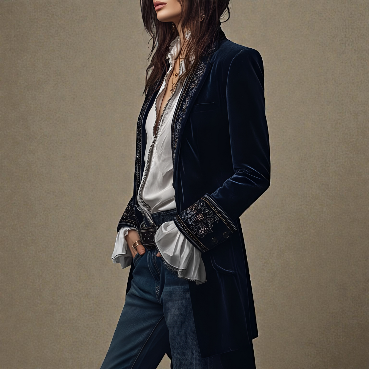 Amelia™ | Veste Élégante en Velours