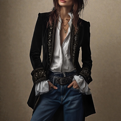 Amelia™ | Veste Élégante en Velours