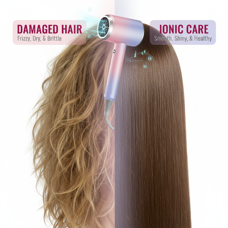 1200 W schnell trocknender Ionen-Haartrockner