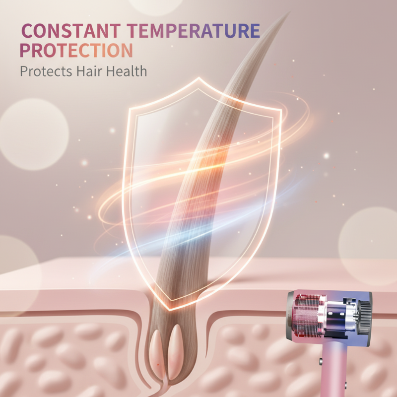 1200 W schnell trocknender Ionen-Haartrockner